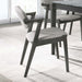 Stevie Upholstered Demi Arm Dining Side Chairs Brown Grey and Black (Set of 2) image