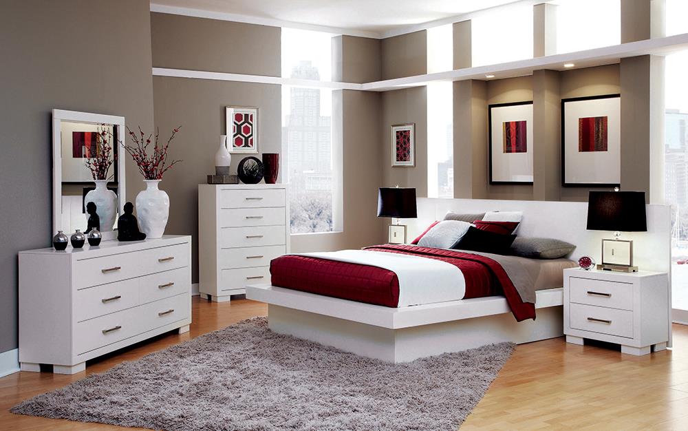 Jessica Minimalistic Platform 4-Piece Queen Bedroom Set image