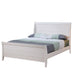 Selena Full Sleigh Platform Bed Cream White image