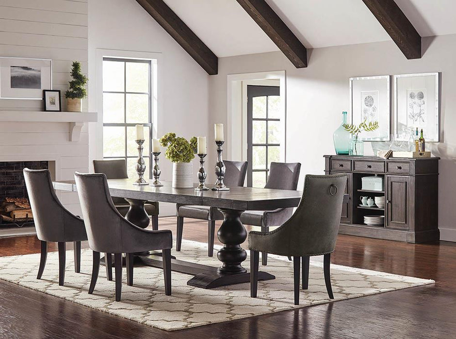 Phelps Rectangular Dining Table Antique Noir