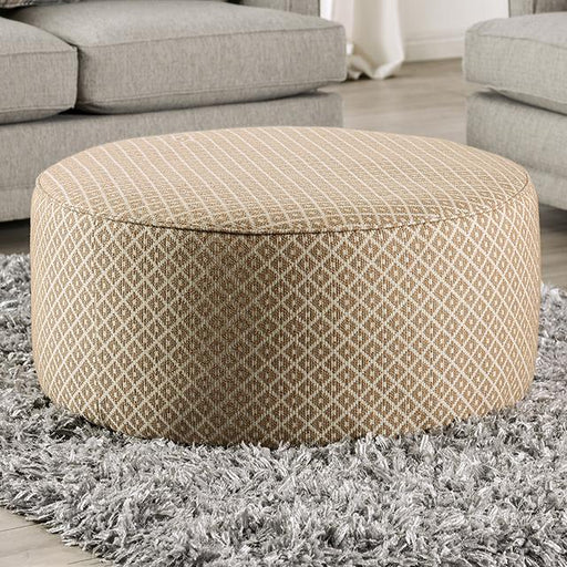 STEPHNEY Ottoman, Gray/Gold image