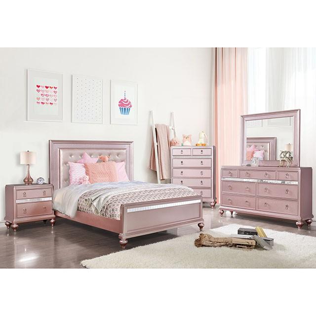 Ariston Rose Pink Twin Bed