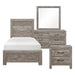 Corbin Twin & Queen 4 & 5 Piece Bed Set Gray & Natural image