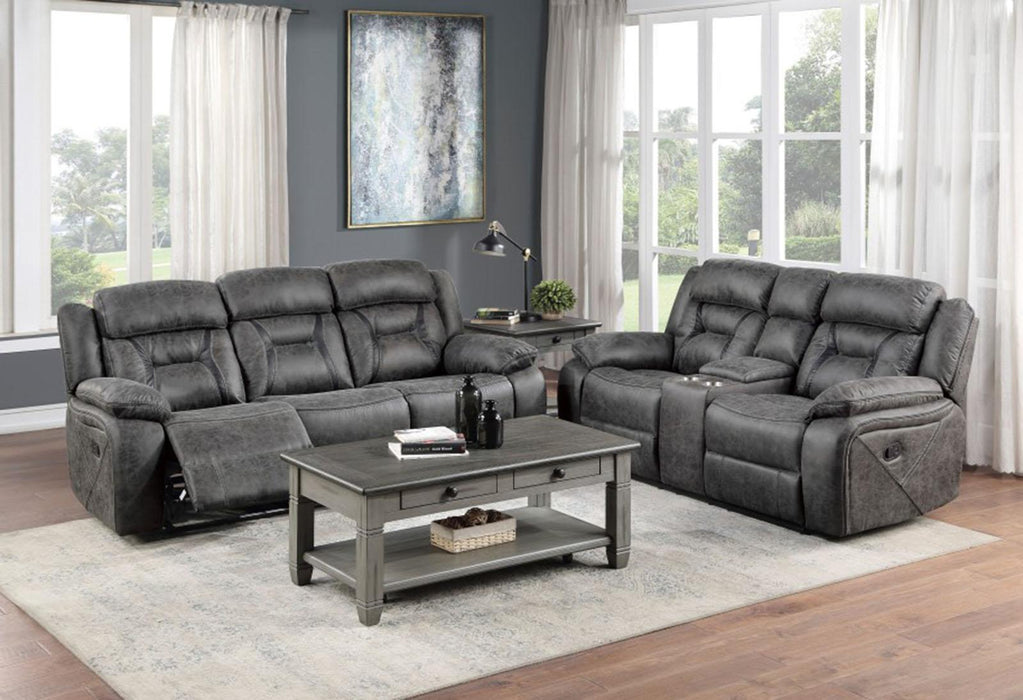 Madrona Hill Double Reclining Sofa in Gray 9989GY-3