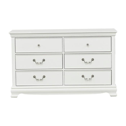 Lucida 6 Drawer Dresser in White 2039W-5 image