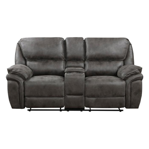 8517GRY-2 - Double Reclining Love Seat with Center Console image