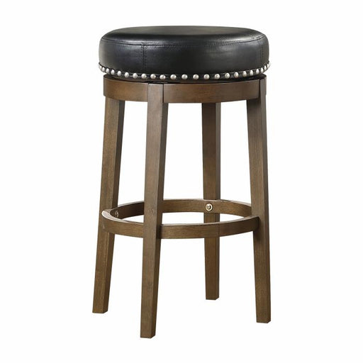 5681BLK-29 - Round Swivel Pub Height Stool, Black image