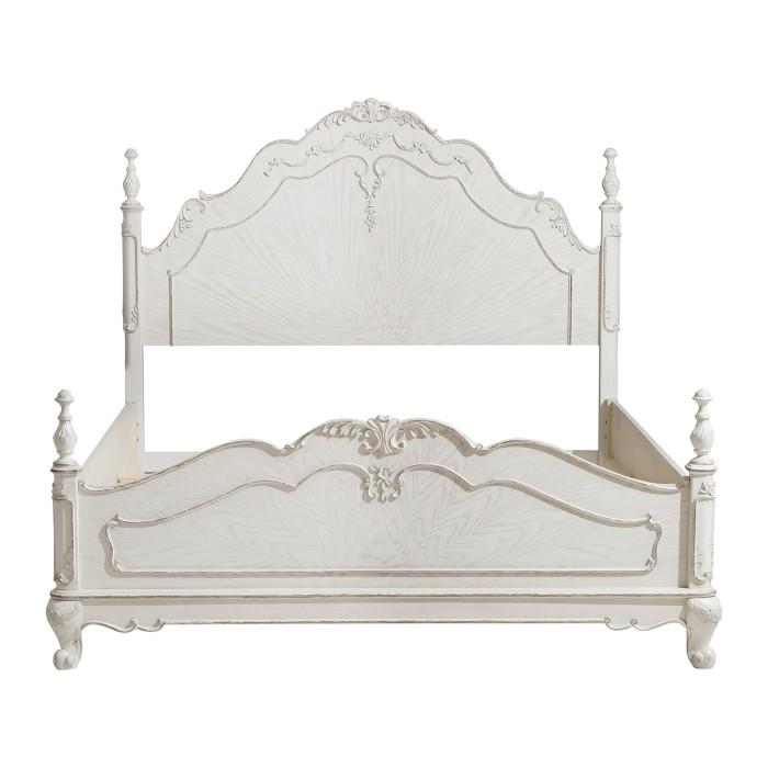 Cinderella Full Poster Bed in Antique White 1386FNW-1 image