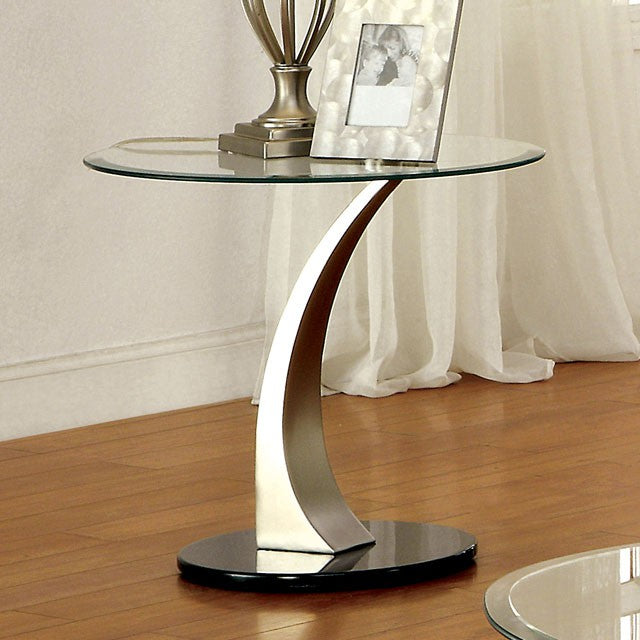 VALO Satin Plated/Black End Table image